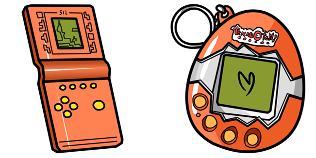 Brick Game Console & Tamagotchi Cursor