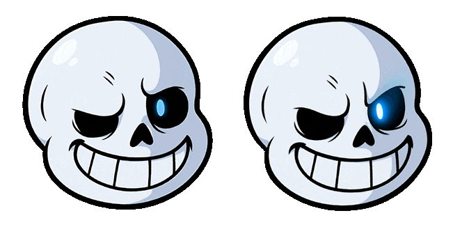 Undertale Sans Head Animated Cursor