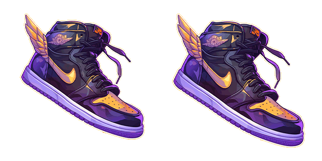 Cool Sneakers With Wings Animated Cursor