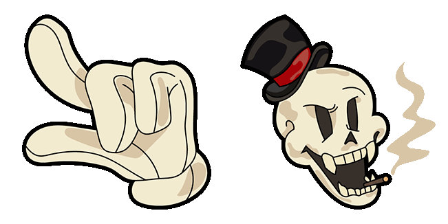 The Skeleton Running The Show Meme Animated Cursor