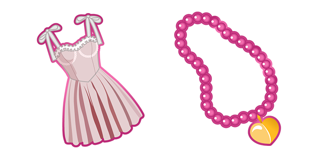 Pink Dress & Necklace Cursor