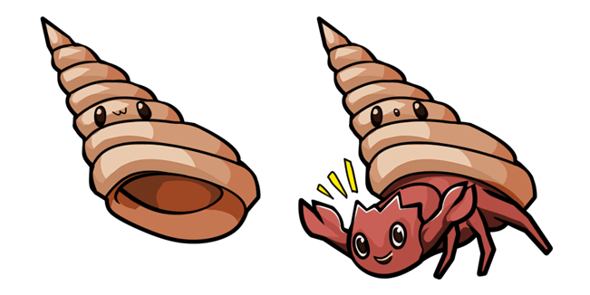 Cute Shell & Crab Cursor