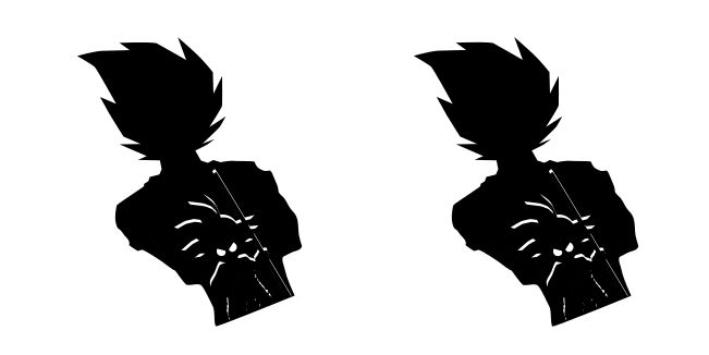 Dark Anime Son Goku Animated Cursor