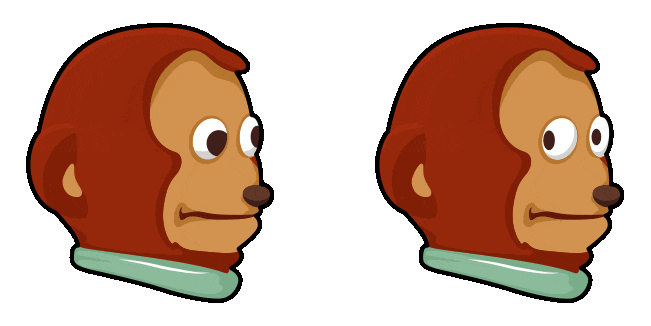 Awkward Look Monkey Puppet Meme Animated Cursor