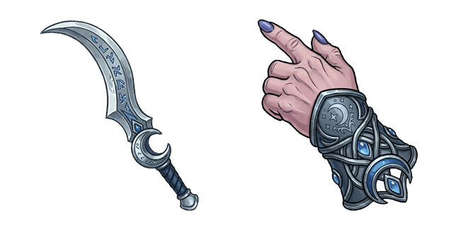 Arcane Dagger & Casting Hand Cursor