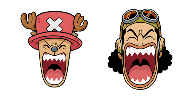 One Piece Angry Tony Tony Chopper & Usopp Cursor