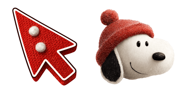 Winter Vibe Snoopy & Arrow 3D Cursor