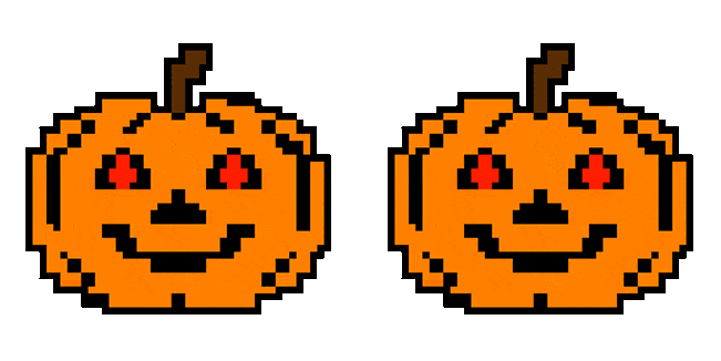 Halloween Funny Pumpkin Pixel Animated Cursor