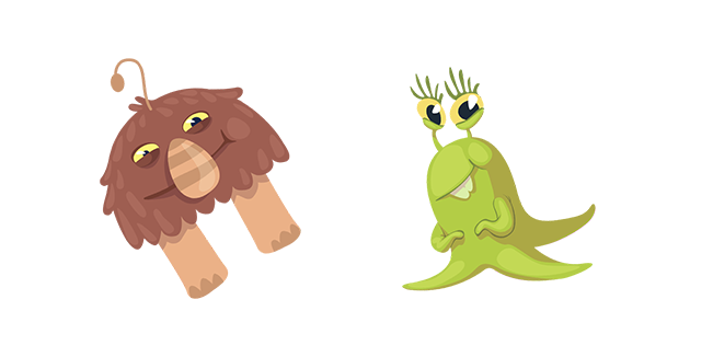 Cute Aliens Couple Cursor