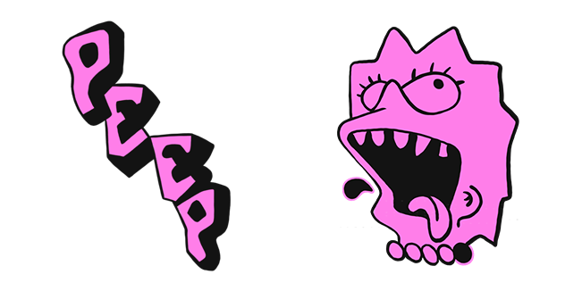 Lil Peep Tattoo Peep & Lisa Cursor
