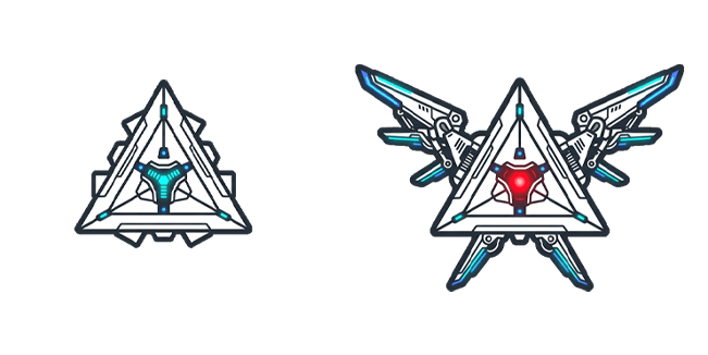 Futuristic Triangle Drone Cursor