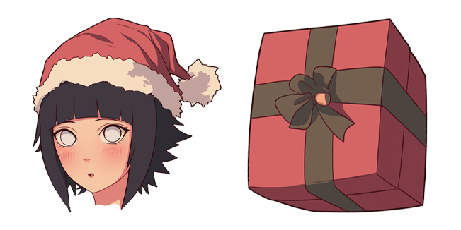 Naruto Christmas Hinata Hyuga & Gift Cursor