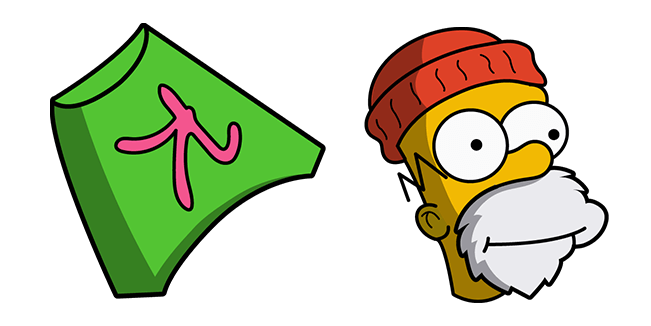 The Simpsons Christmas Homer & Ralph Hat Cursor