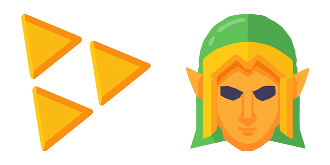 Legend of Zelda Triforce & Link Cursor