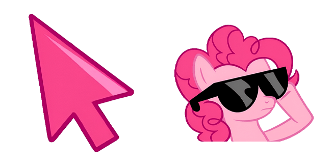 My Little Pony Pinkie Pie Sunglasses Head Cursor