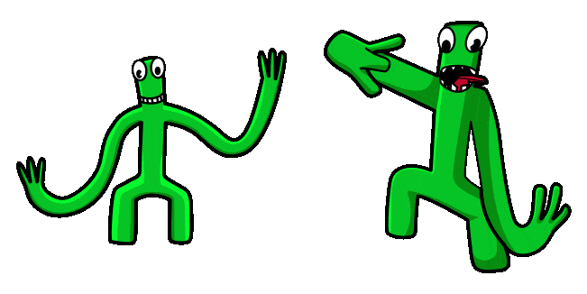 Roblox Rainbow Friends Green Animated Cursor