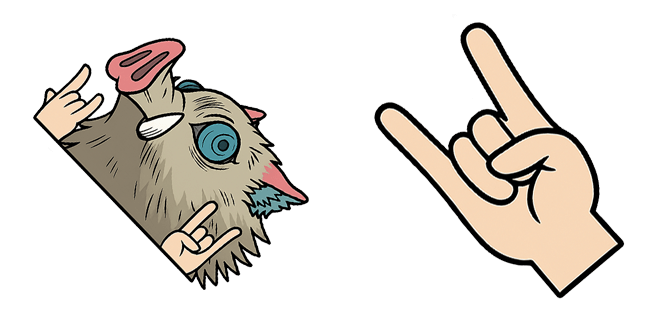 Demon Slayer Cool Inosuke Hashibira Cursor
