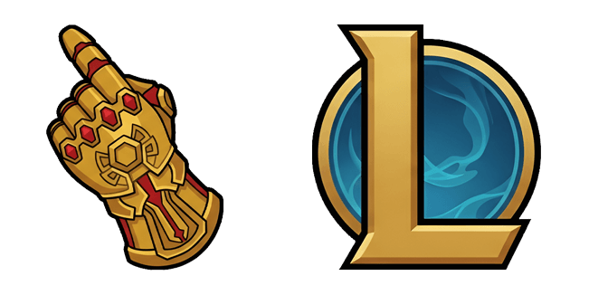 League of Legends Logo & Gauntlet Cursor