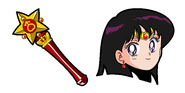 Sailor Moon Sailor Mars & Star Power Stick Animated Cursor