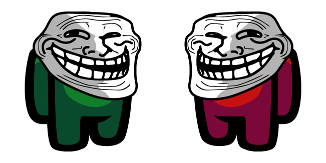 Among Us Trollface Cursor
