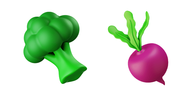 Broccoli & Radish 3D Cursor