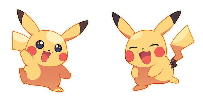 Pokemon Happy Cute Pikachu Cursor