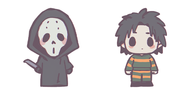 Chibi Freddy Krueger & Ghostface Cursor