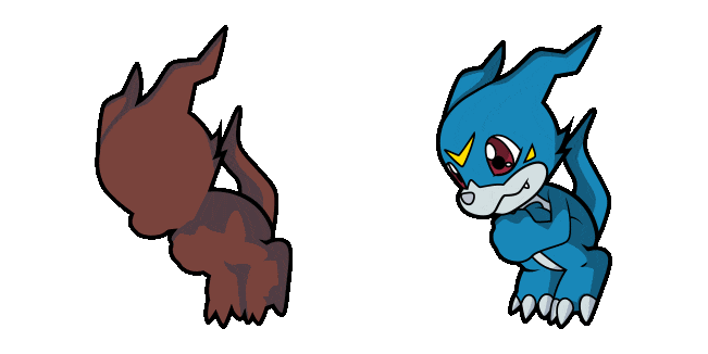 Digimon Veemon Animated Cursor