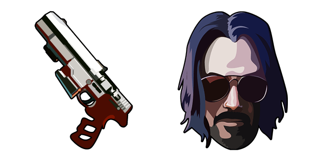 Johnny Silverhand & Malorian Arms 3516 Handgun Cursor