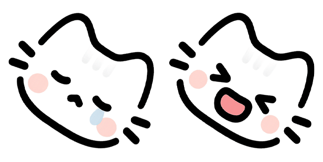 Sad & Happy Kawaii Cat Cursor