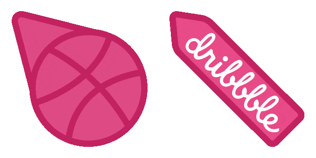 Dribbble Logo Animated Cursor