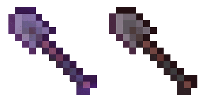 Minecraft Enchanted Netherite Shovel Animated Cursor