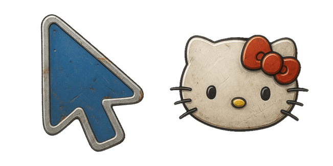 Hello Kitty Road Sign Cursor
