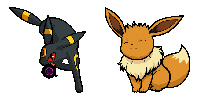 Pokemon Umbreon & Eevee Animated Cursor