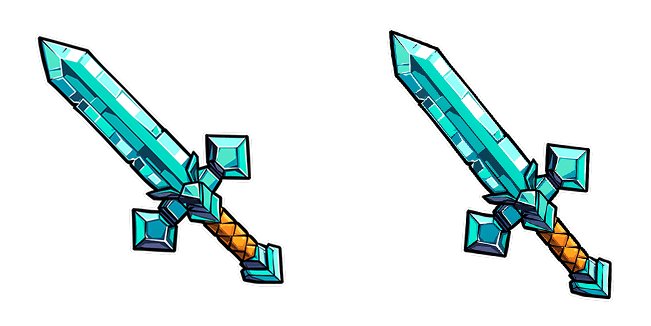 Minecraft Diamond Sword Cursor