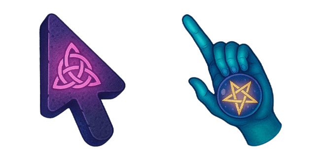 Witchcore Arrow & Palm Cursor