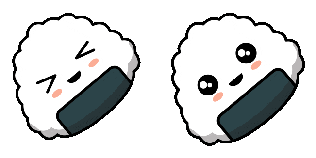 Kawaii Onigiri Animated Cursor