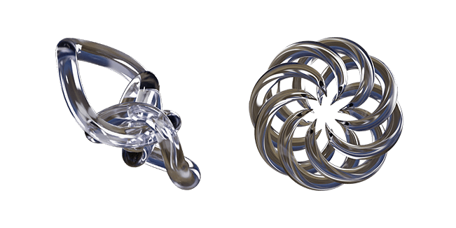 Loop Abstract Arrow & Flower 3D Cursor