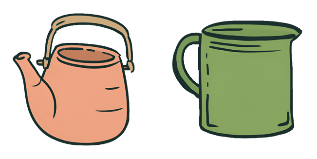 Camping Kettle & Enamel Mug Cursor