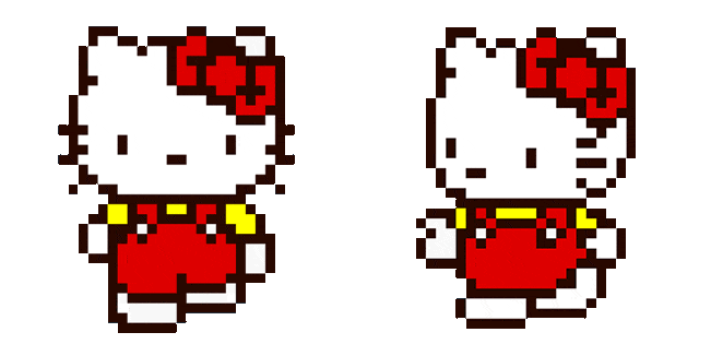 Hello Kitty Pixel Animated Cursor