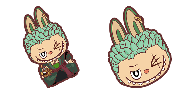One Piece Zoro X Labubu Cursor