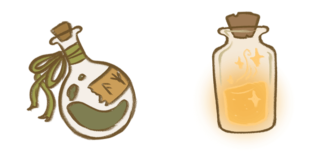 Fairycore Aesthetic Magic & Glowing Potions Cursor