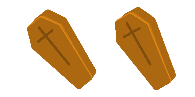 Halloween Monster in Coffin Animated Cursor