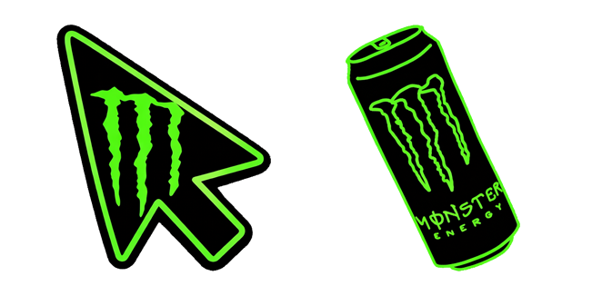 Monster Energy Drink Arrow & Can Cursor