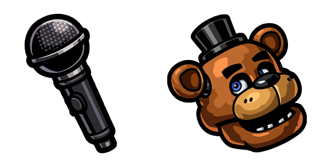 FNaF Fazbear Head & Microphone Cursor