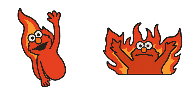 Elmo Fire Meme Cursor