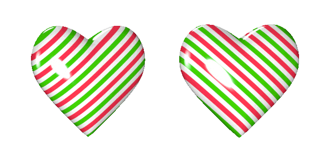 Christmas Candy Heart Spinning Animated Cursor
