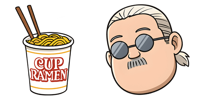 Sakamoto Days Ramen Cup & Taro Cursor