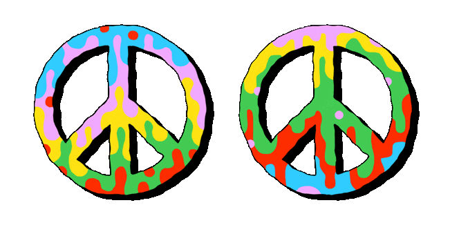 Colorfull Pacific Hippie Animated Cursor