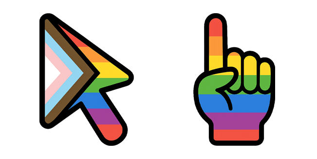 Progress Pride Flag Arrow Cursor